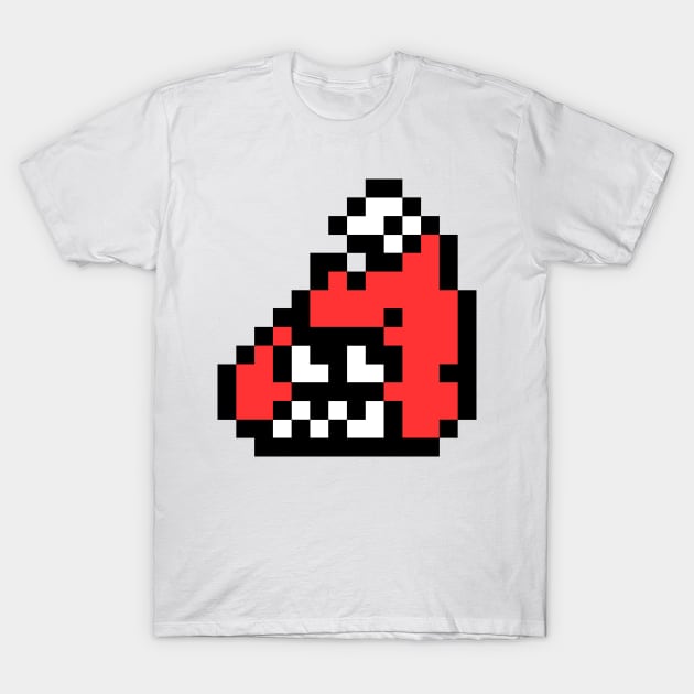 White 8-Bit FishFry T-Shirt by muchuchubacca